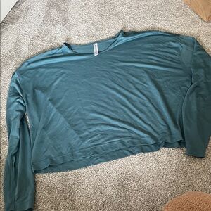 Athleta Teal Long Sleeve Women's Tee